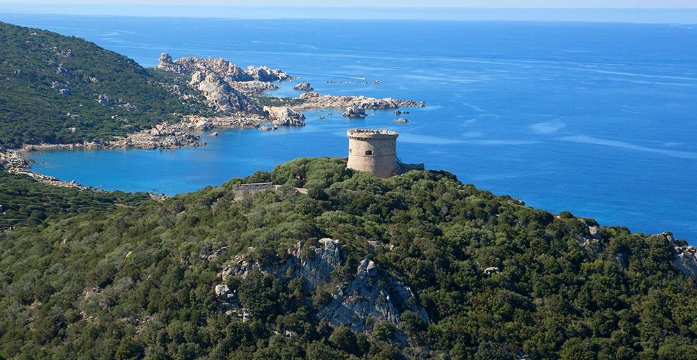 Tour génoise surplombant le littoral près de Sartène